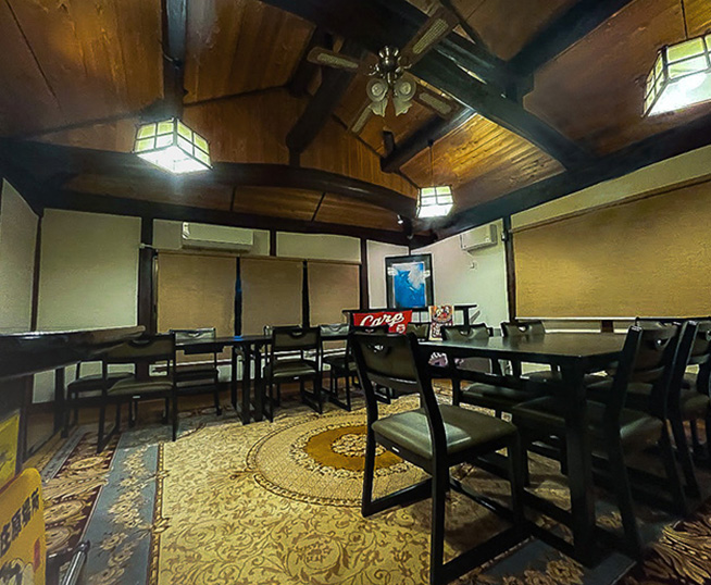 20人分入る余裕のある古民家風の部屋