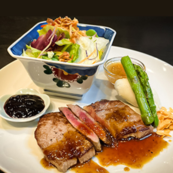 神石牛のステーキ